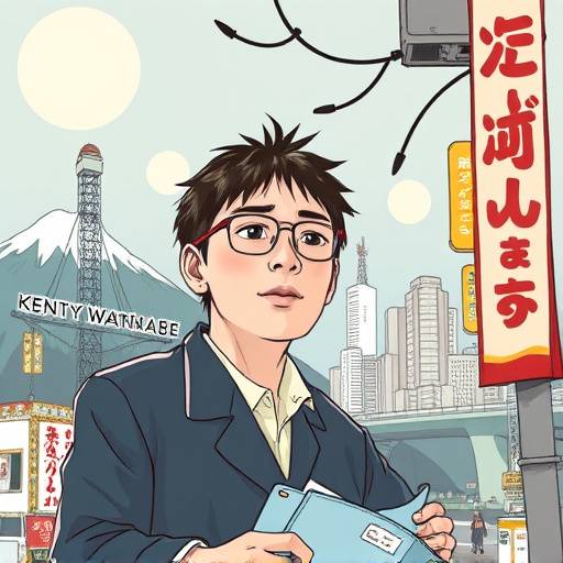 渡辺健太さんの広告イラストの例